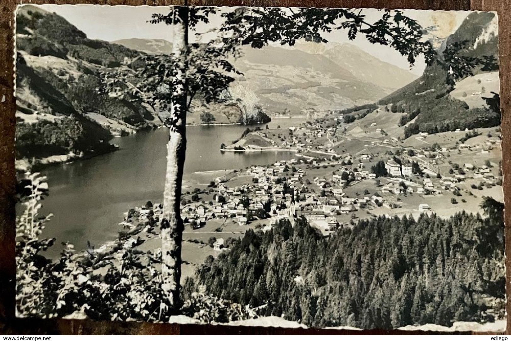 Cartoline postali: Lungern - Panorama 1960 – Usato da Lutry venduto da Ediego