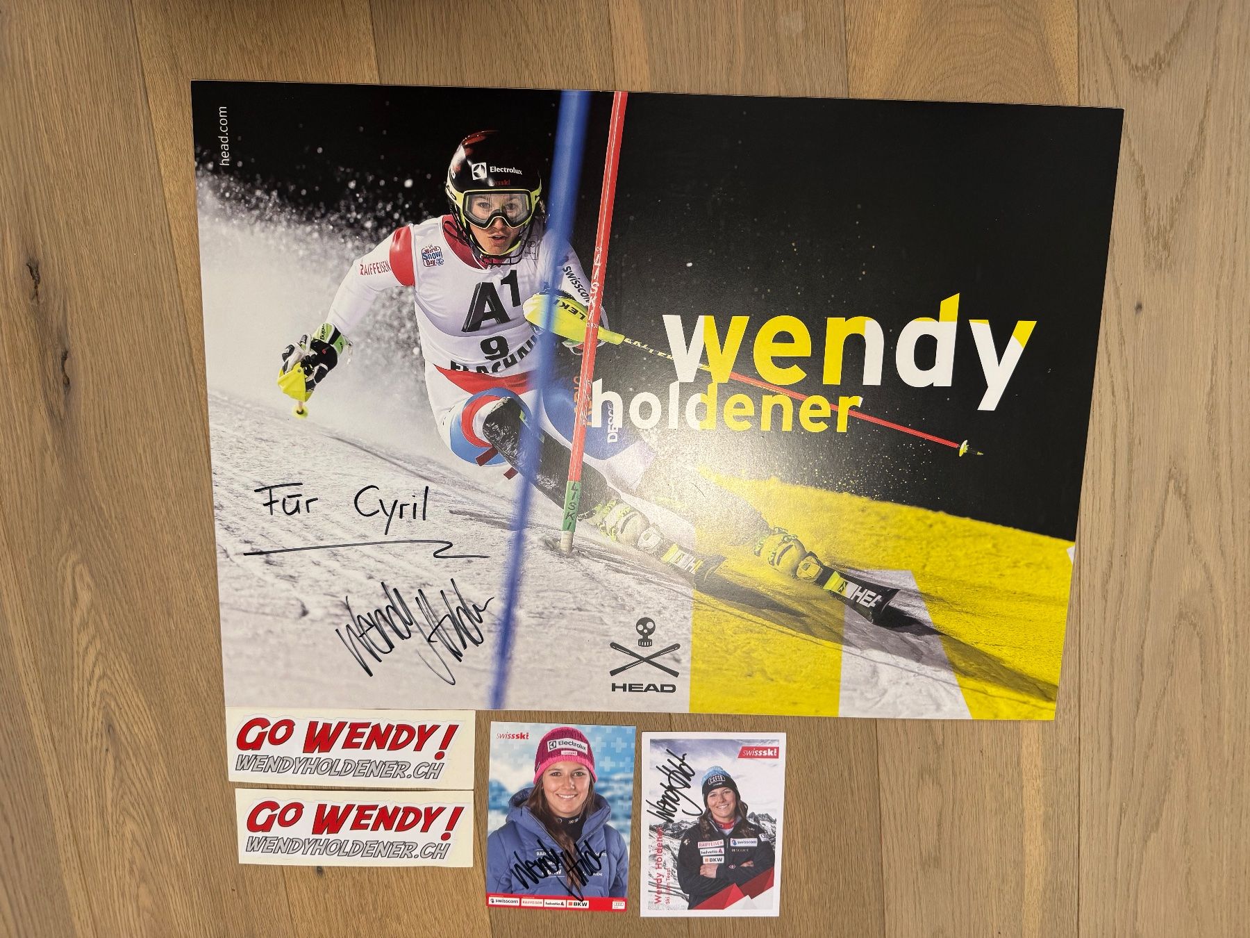Autografi: Wendy Holdener Poster – Usato da Kestenholz venduto da cvx_889vv
