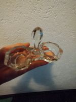 Vintage Glas Salz-/Pfefferstreuer für den Esstisch.