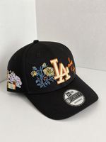 New Era 9FORTY Los Angeles Dodgers Cap, Blumen Stickerei 59