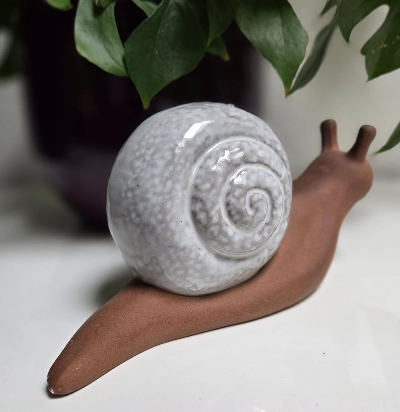 Figuren: Keramik Schnecke, süsse Deko – Gebraucht aus Rheinsulz von Gilea 2