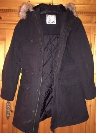 Lange Damen Winterjacke/-Mantel Maxdrive - Grösse 38 Schwarz