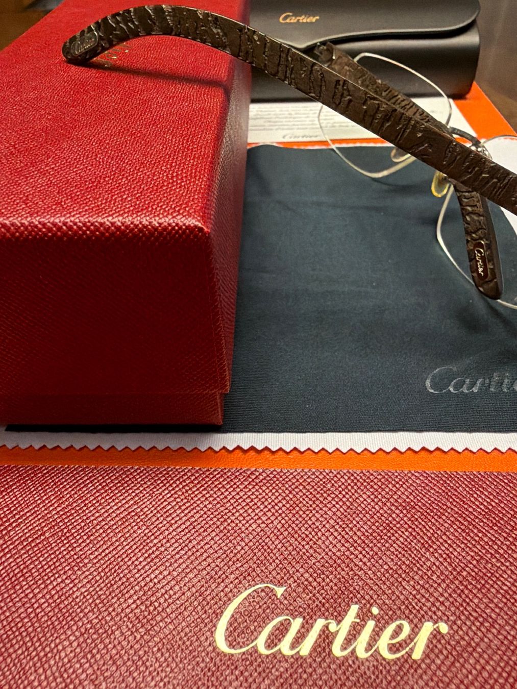Occhiali & Lenti: Cartier Bubinga Ruthenium – Usato da Kilchberg ZH venduto da Gugsan