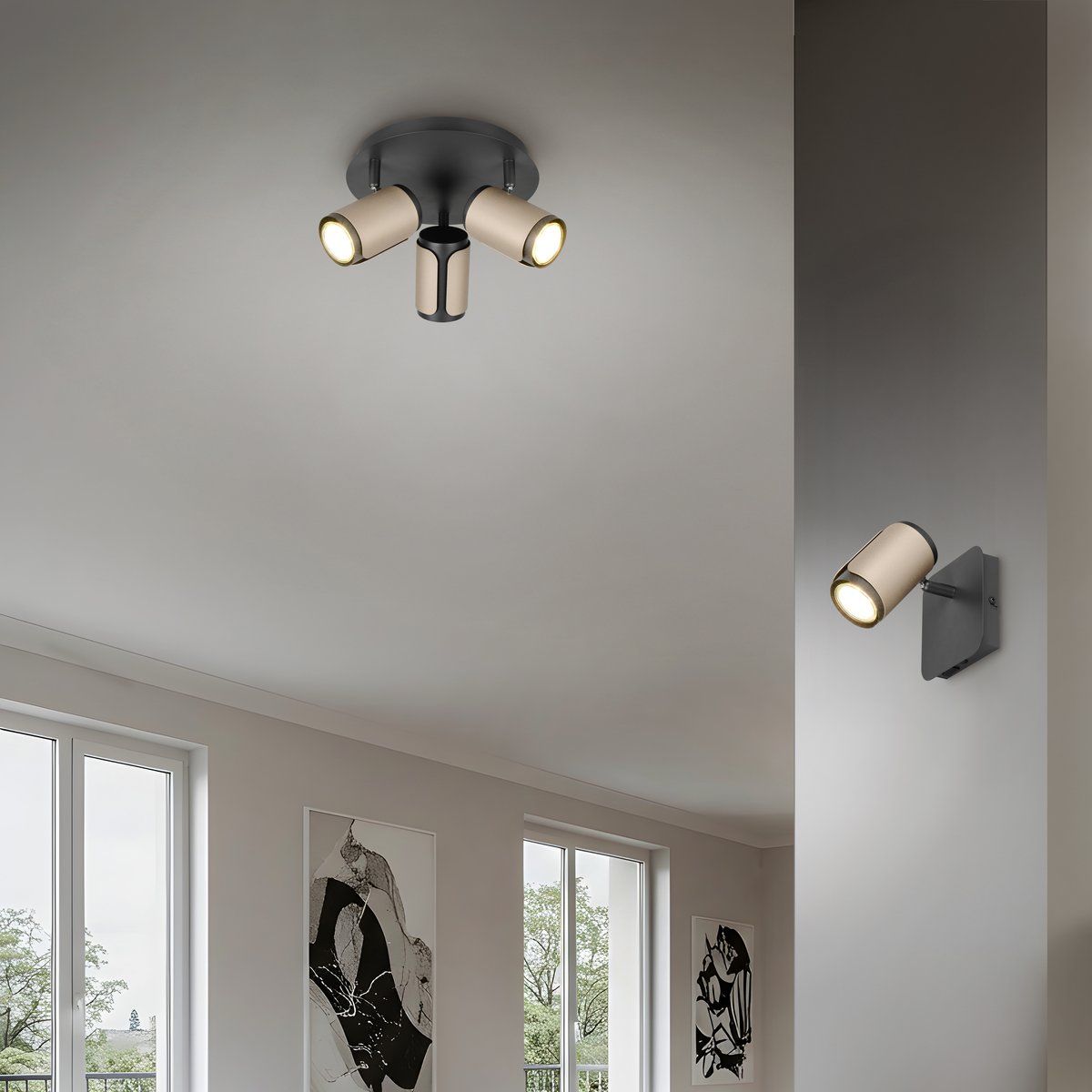 Lampadari & plafoniere: Strahler, Rund, Coffee, 30 cm Ø – Nuovo (secondo la descrizione) da Kreuzlingen venduto da Smart-Light 1
