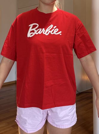 Red Barbie T-Shirt, oversized and very comfortable 
