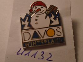 1 Davos Winterland Pin Schneemann (U1132)