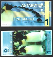 ANTARCTICA - 1 DOLLAR 2011 - PLASTIK-POLYMER BANKNOTE - UNZ