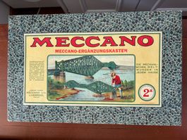 Meccano Ergänzungskasten 2A - antiker Baukasten Top Zustand