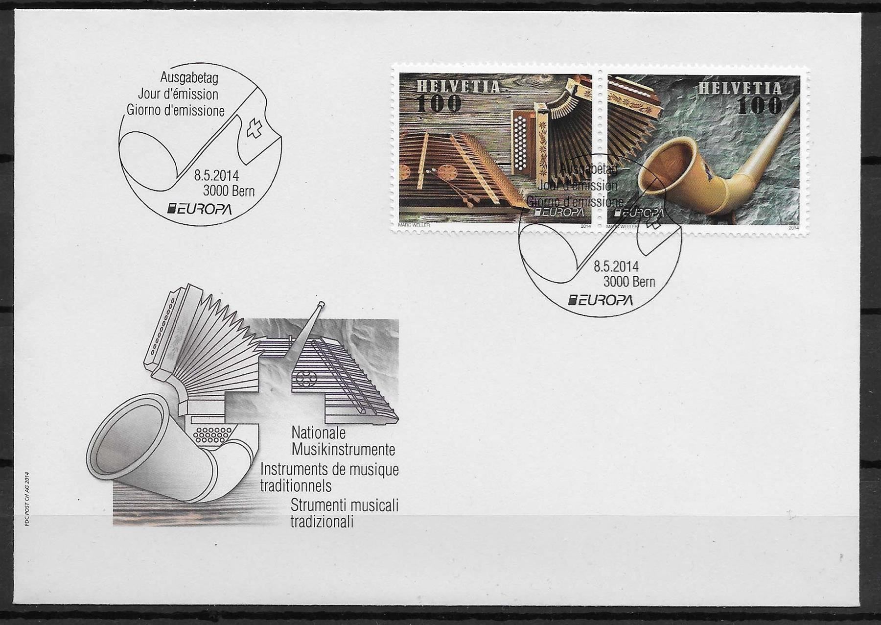 Tutti i francobolli: F1509 - FDC Instr. musique traditionnels – Usato da Trélex venduto da Phil_Albert