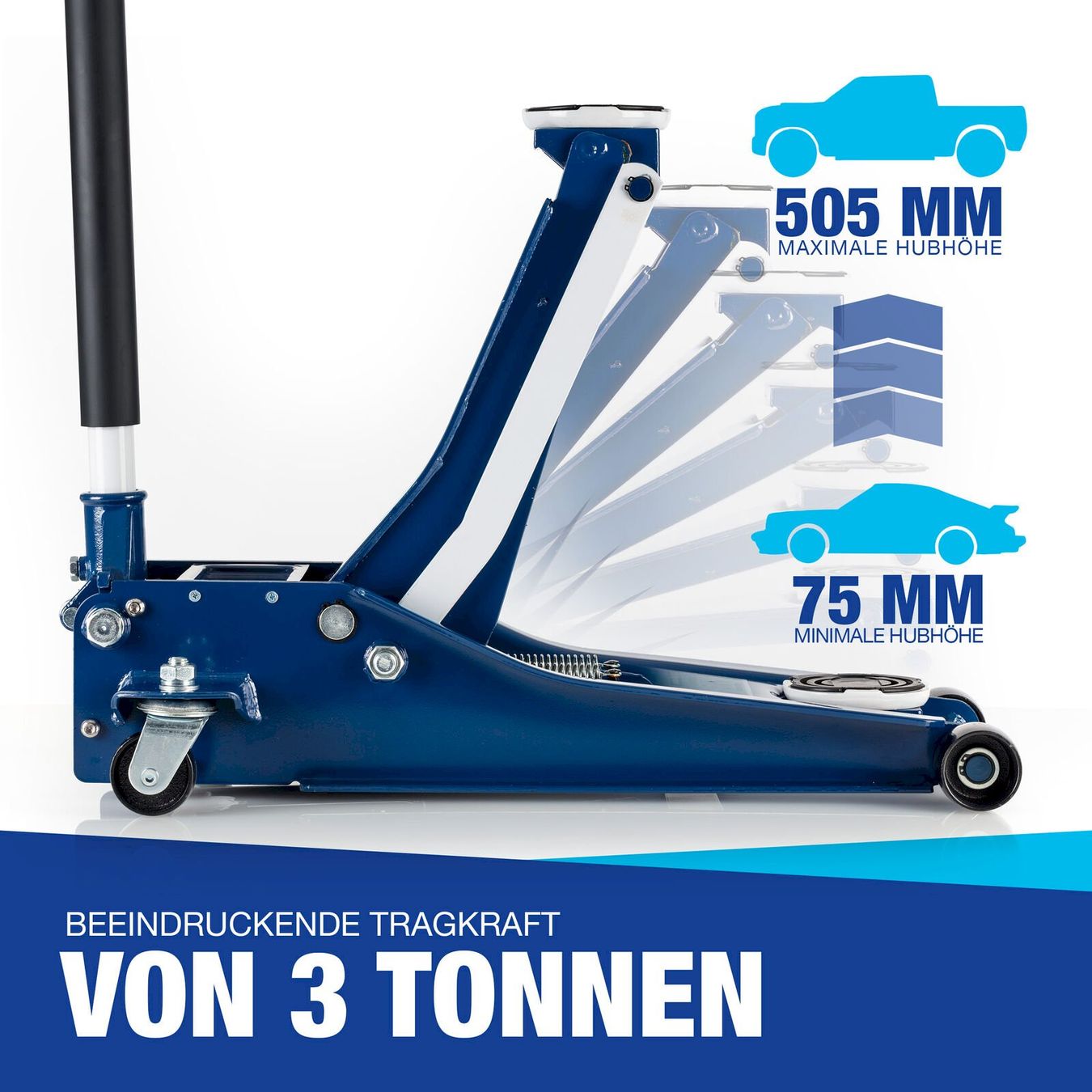 Assistenza stradale: Hydraulischer Wagenheber 3000kg – Nuovo e nell'imballaggio originale da Bottighofen venduto da zaap 2