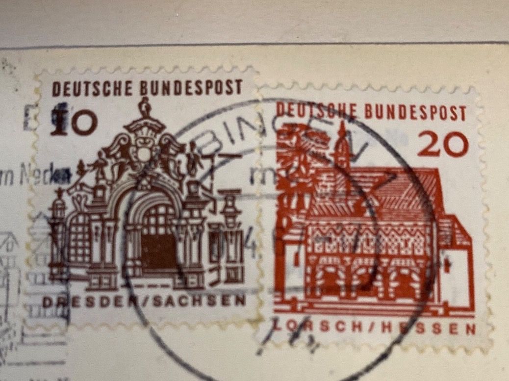Ansichtskarten: CARTE ALLEMANDE - 1967 - TIMBRE – Gebraucht aus Le Brassus von cinema13 2