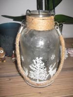 Schönes Teelichtglas mit Einsatz