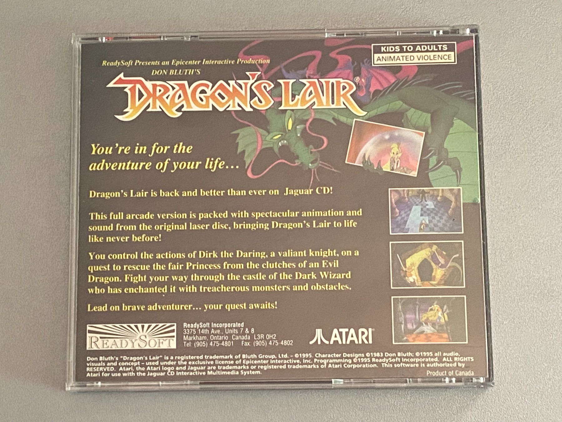 Atari Spiele: Dragon's Lair - Atari Jaguar CD – Gebraucht aus Rivera von  1