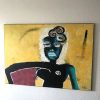 Woman Haute Couture Moderne Kunst Acryl Bild Stefan Bammert