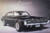 Plaque Métallique Vintage MERCURY Cougar
