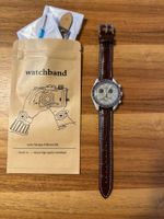 Lederarmband Dunkelbraun/w Kroko - MoonSwatch - Omega Swatch