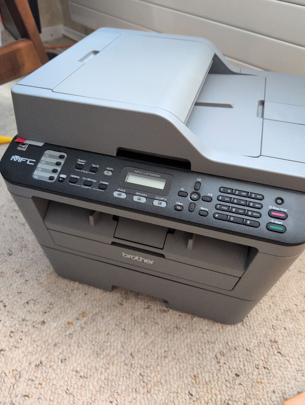 Brother Stampanti: Brother MFC-L2700DW Wireless Black & White Printer Scanner – Usato da Opfikon venduto da dareman87 1