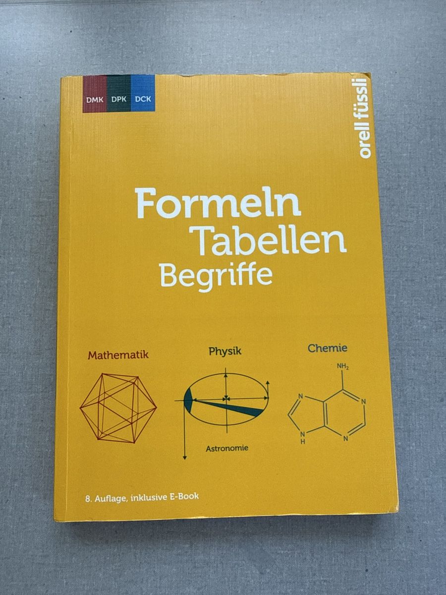 Libri: Formeln, Tabellen, Begriffe Math Physik Chemie 8. Aufl. inkl – Usato da Würenlos venduto da mike14.