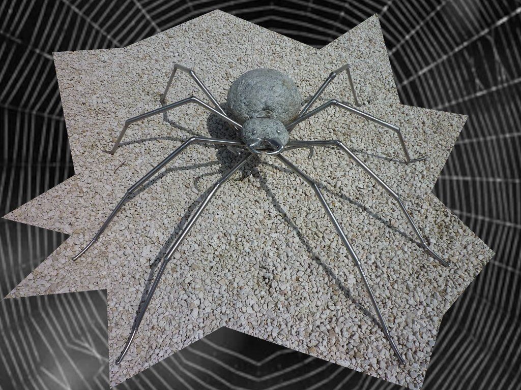 Skulpturen & Statuen: Spinne aus Rostfreiem Stahl und Granit – Neu (gemäss Beschreibung) aus Einsiedeln von steelandstone 2