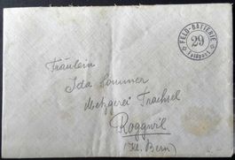 Feld Battrie 29, FP-Stempel, 1.WK, Art
