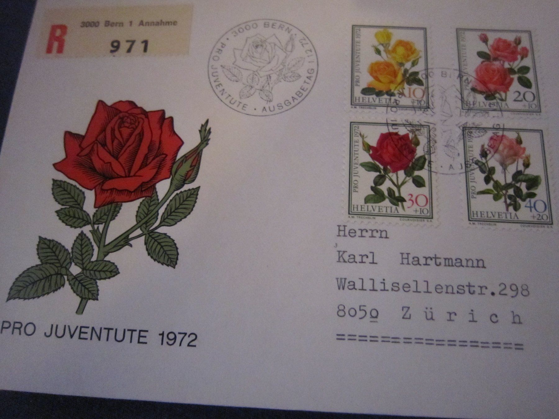 Tutti i francobolli: PJ 1972 FDC Serien – Usato da Gordola venduto da Polentaefung 3