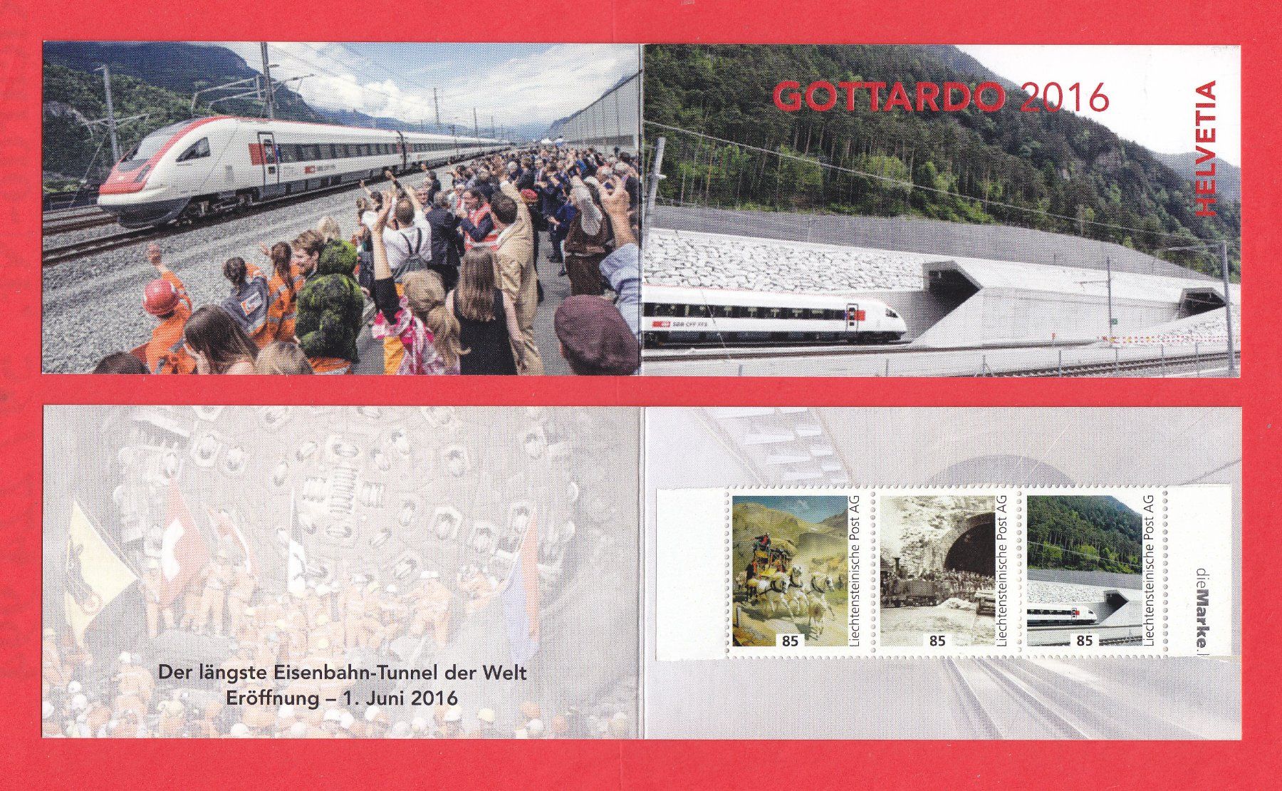 Tutti i francobolli: 2016 FL  Privates Markenheft GOTTARDO 2016 ** postfrisch ** – Nuovo (secondo la descrizione) da Adliswil venduto da Aenti