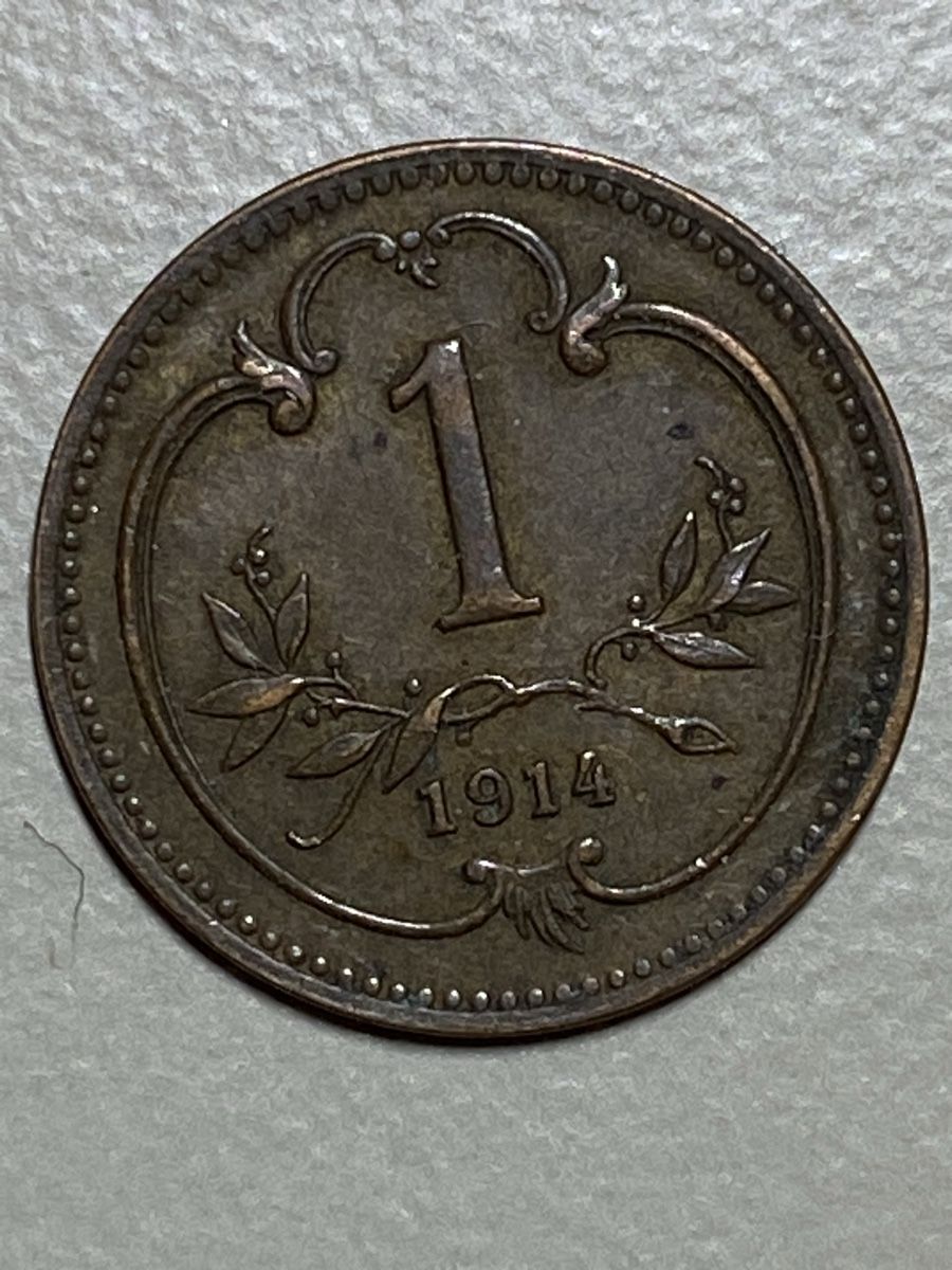 Tutti le monete: Autriche - 1 Heller - 1914 – Usato da Payerne venduto da Mike1682