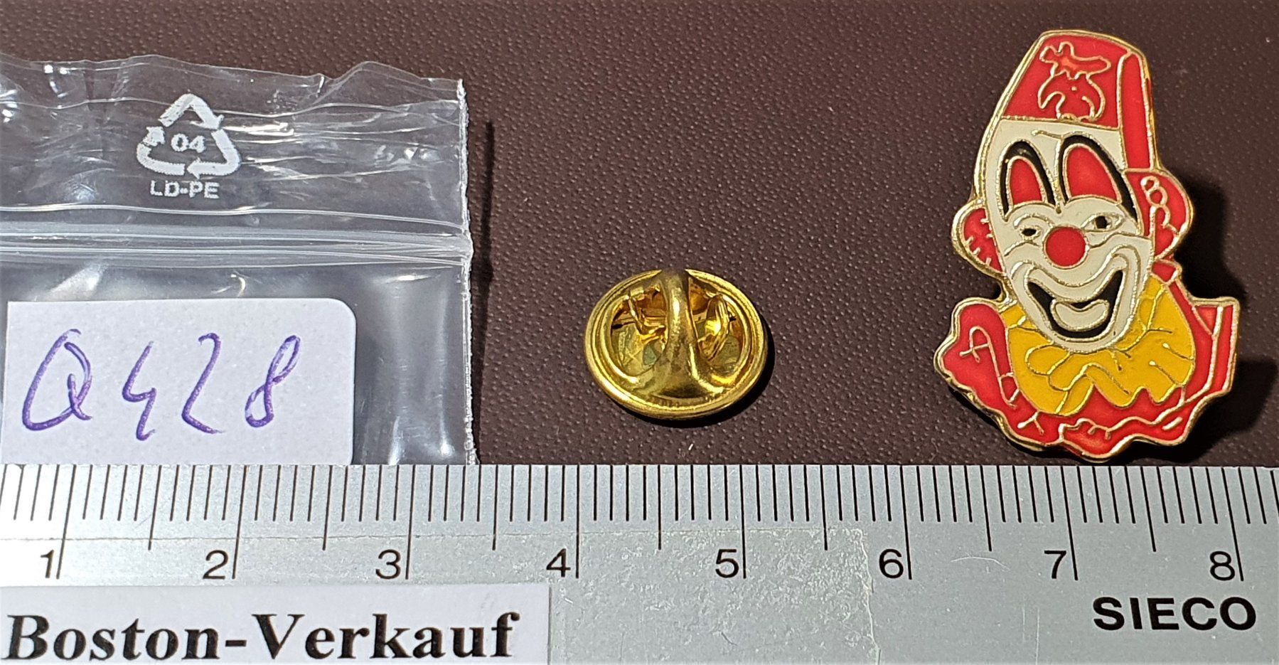 Placchette & Badge: Q428 - Pin Comic Figur - Clown – Usato da Reinach BL venduto da Boston-Verkauf 1