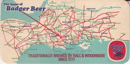 Badger Beer 1980, Bierdeckel-AK