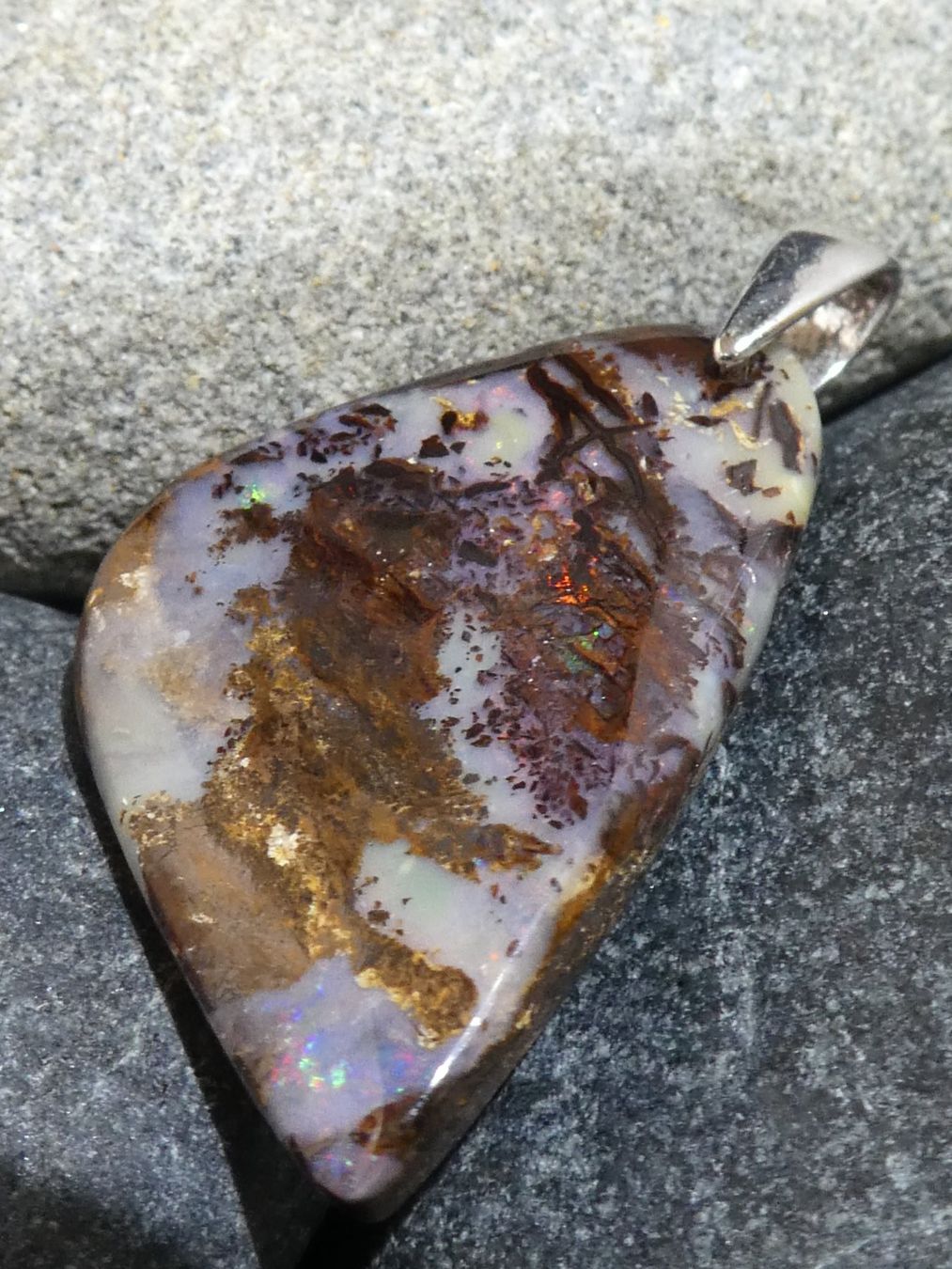 Ciondoli: Anhänger Boulder Opal. – Nuovo (secondo la descrizione) da Niederbüren venduto da Raphael014 5