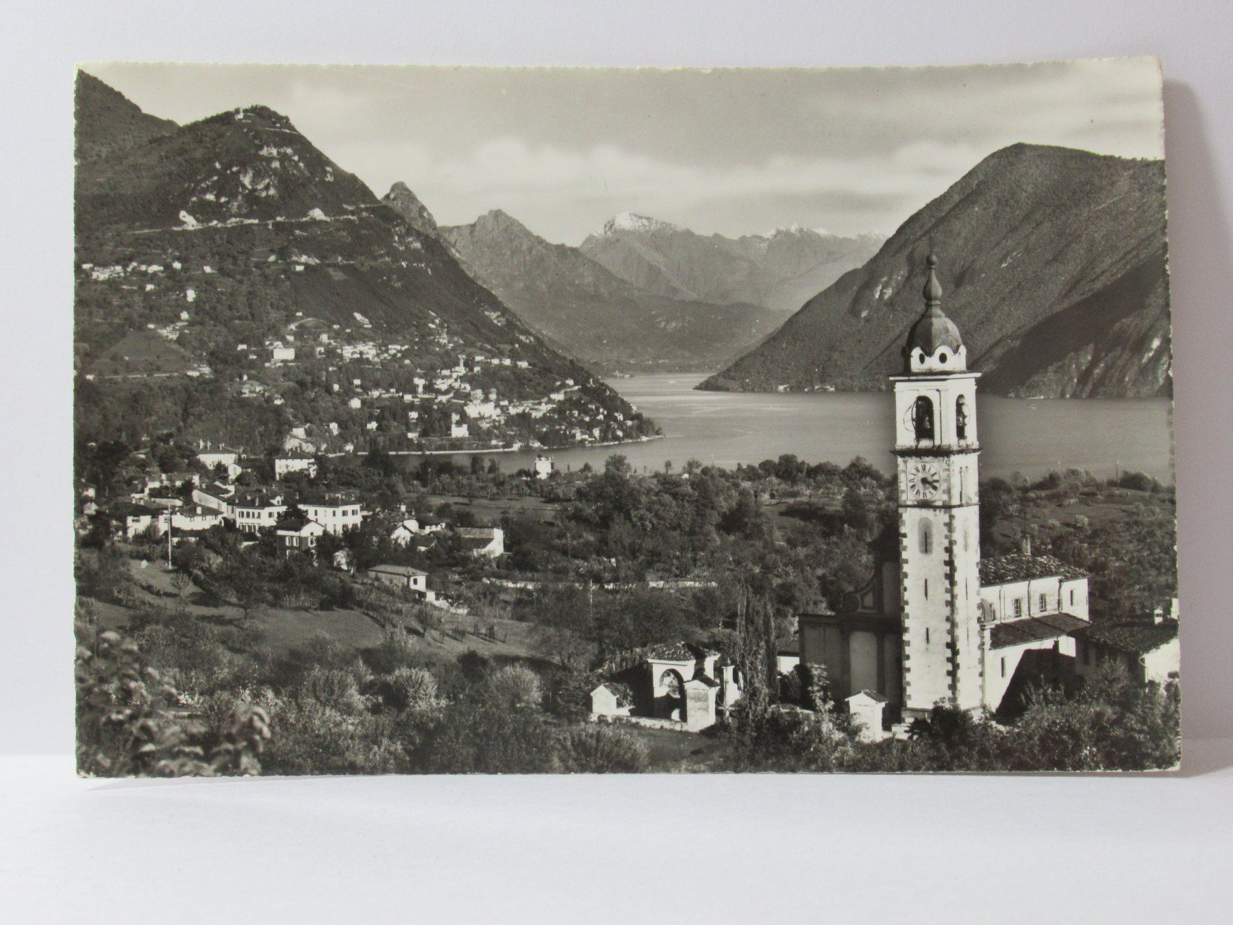 Cartoline postali: Gentilino , Chisa di S. Abbondio 1954 – Usato da Grenchen venduto da Bluemchen1900