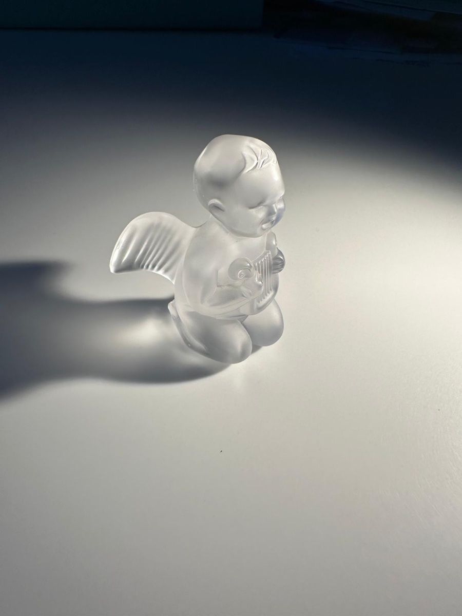 Lalique Statuette: Lalique Kristallengel mit Harfe – Usato da Zürich venduto da Aapitz 1