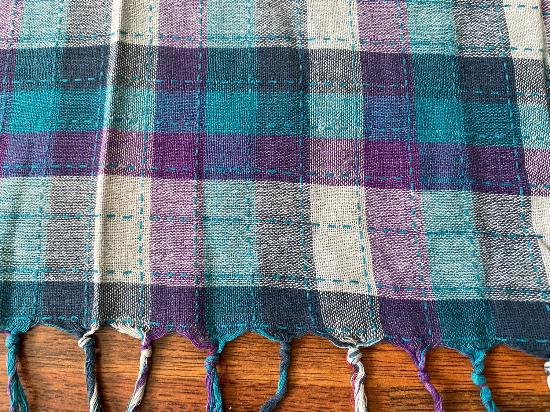 Foulards, Tücher & Schals: Schal 100% Baumwolle kariert – Gebraucht aus Stadel b. Niederglatt von sandart