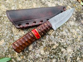 Damast Messer feststehend HANDMADE 21cm ODERMATT No. 71 NEU