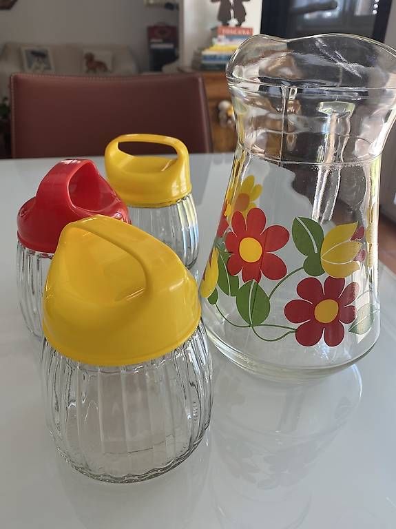 Karaffen: Brocca /Caraffa e barattoli anni 70 – Neu und originalverpackt aus Cureglia von Alevintage74 2