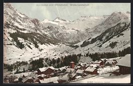 Adelboden, Totalansicht mit Wildstrubel 