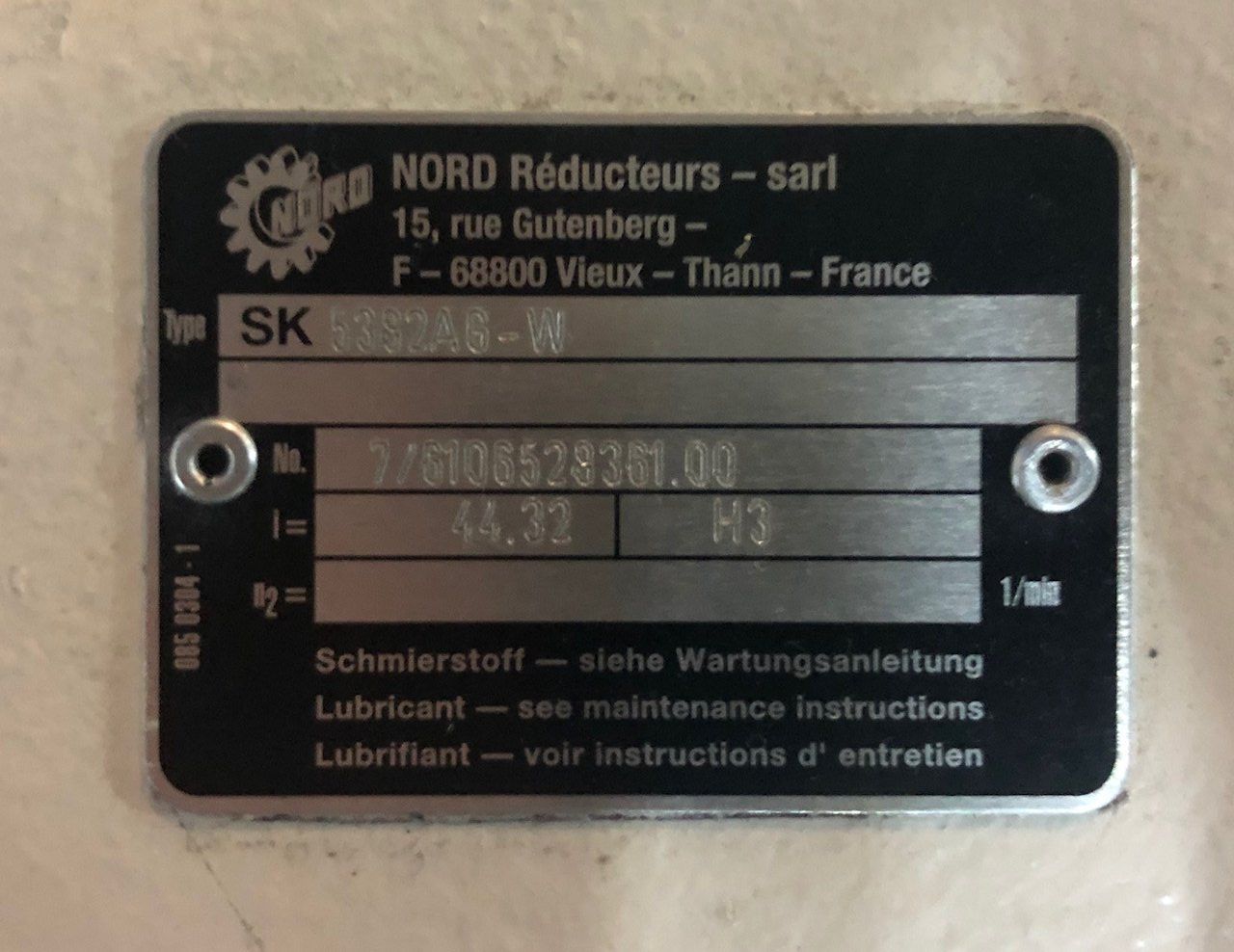 Altro per industria metallurgica: Getriebe SK 5382 AG - W – Nuovo (secondo la descrizione) da Gebenstorf venduto da ren_gmv8 1