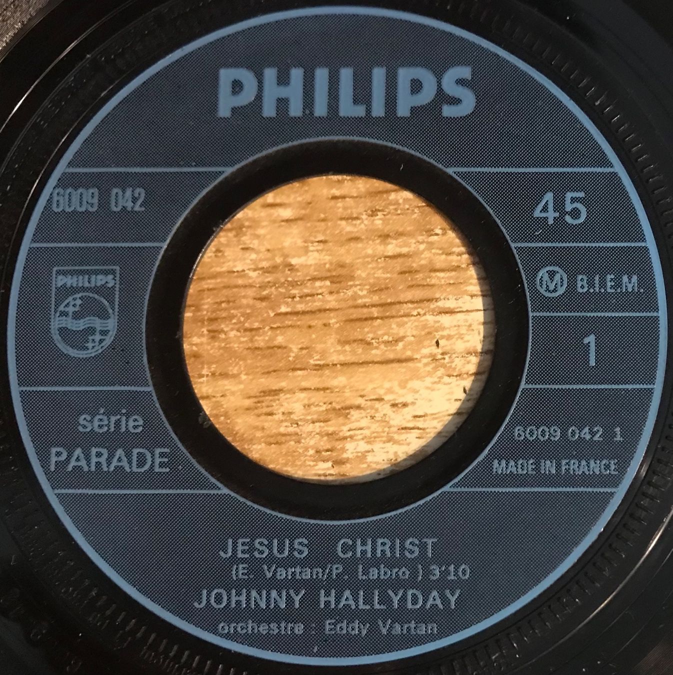 Vinyles: JOHNNY HALLYDAY - JESUS CHRIST – D'occasion à Bussigny par vinyl-pas-cher 2