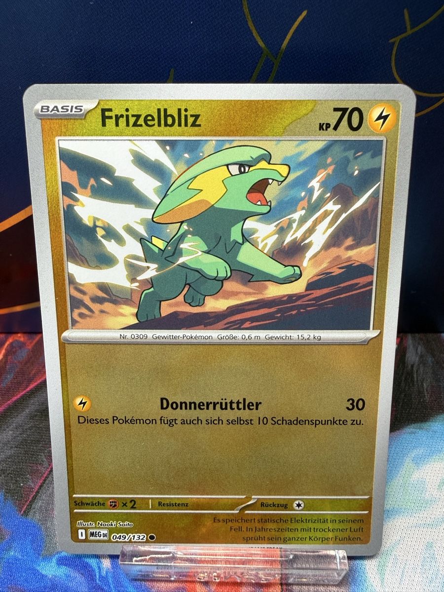Pokémon Carte collezionabili: Frizelblitz 049/132 Revers Holo „Mega Evolution“ – Usato da Uster venduto da cardCollectorHum