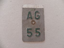 Velonummer Velo Rad AG 1955 Aargau 55 Nummer Geschenk Bike