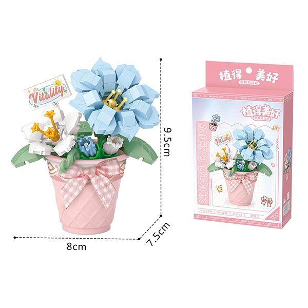 Kit di costruzioni: Blume im Topf: Vitality / Mini-Bausteine – Nuovo e nell'imballaggio originale da Meisterschwanden venduto da Bigi1 2
