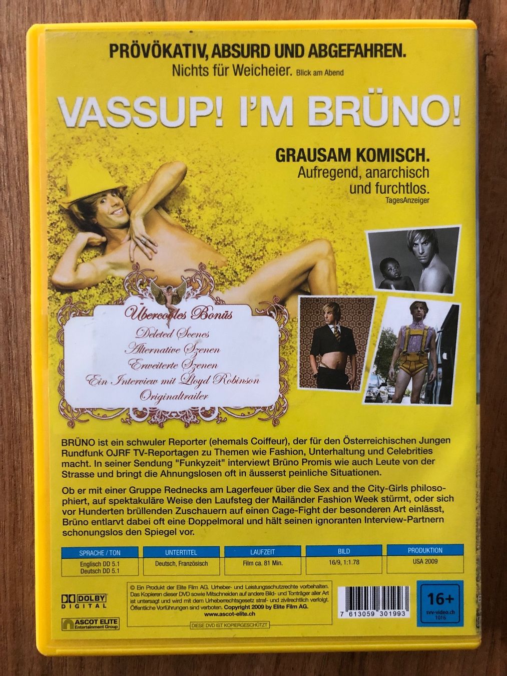 Tutti i DVDs: DVD Brüno – Usato da Belp venduto da brb66 1