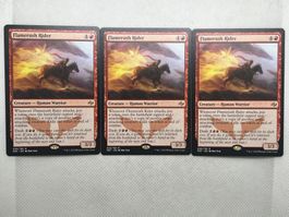 MTG Flamerush Rider FRF 99 Rare 3x