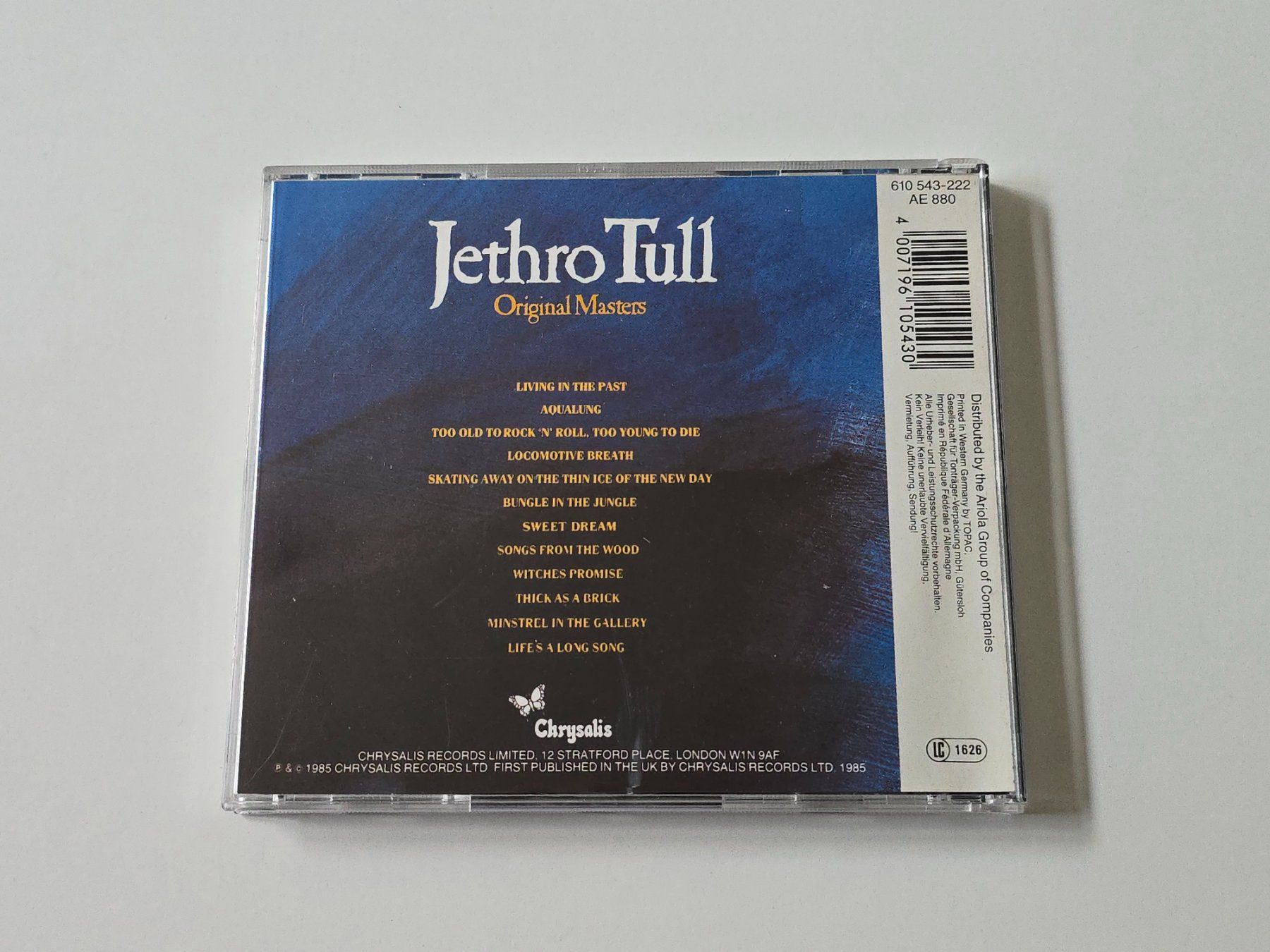 CD: CD Jethro Tull - Original Masters – Usato da Dättlikon venduto da Wundertuete_ 1