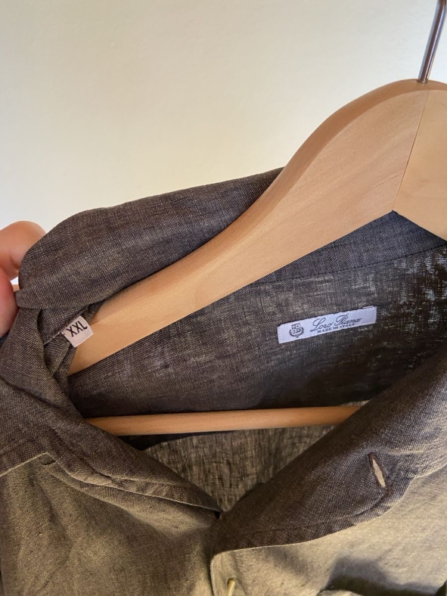 Loro Piana Camicie: Loro Piana André Men's Linen Button Down Shirt Hemd – Usato da Münchenstein venduto da B771 4