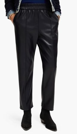 Scotch&Soda - Faux Leather Jogger - blau Gr. M - NEU