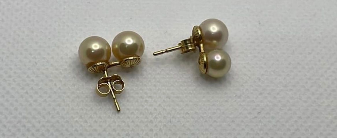 Boucles d'oreille: Boucles d’oreilles en or 18c avec perles – D'occasion à Montreux par Pipo7878 6