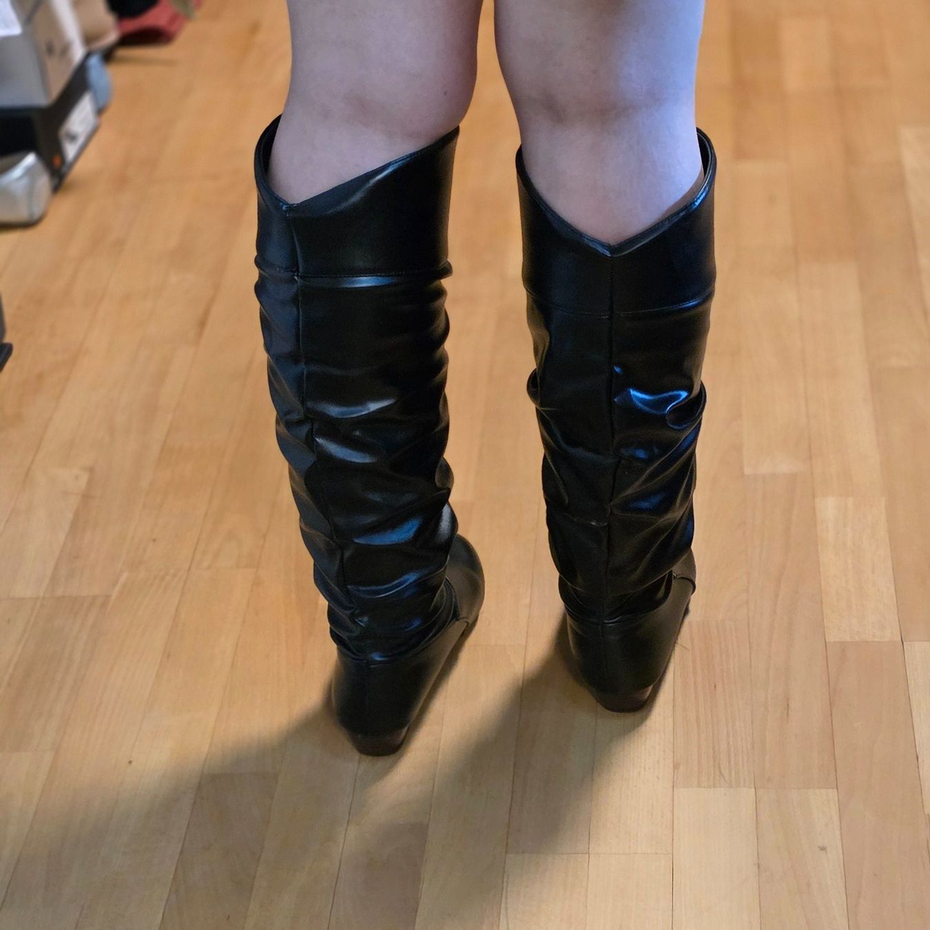 Damenschuhe: Schwarze Stiefel Gr. 40.5 Weitschaft Blockabsatz – Gebraucht aus Wald ZH von CapLux 8