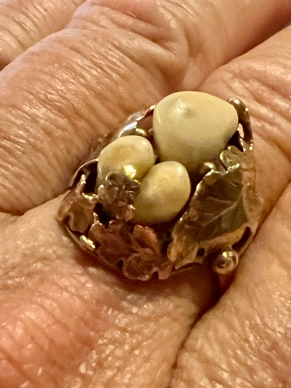 Anelli: Gold-Ring 14K mit Grandeln – Usato da Chur venduto da Penting1935 7