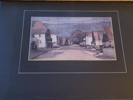 Petit tableau Lermite 57 Lithographie